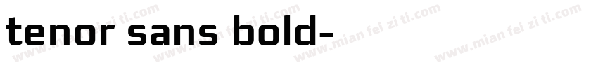 tenor sans bold字体转换